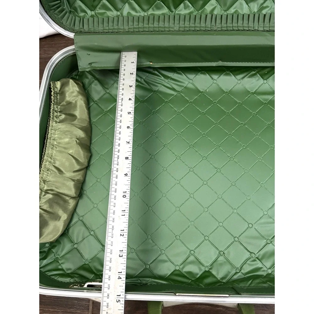 Vintage Green Hard-Shell Suitcase